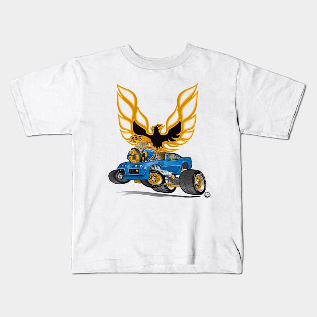 79 Trans Am Kids T-Shirt by Goin Ape Studios